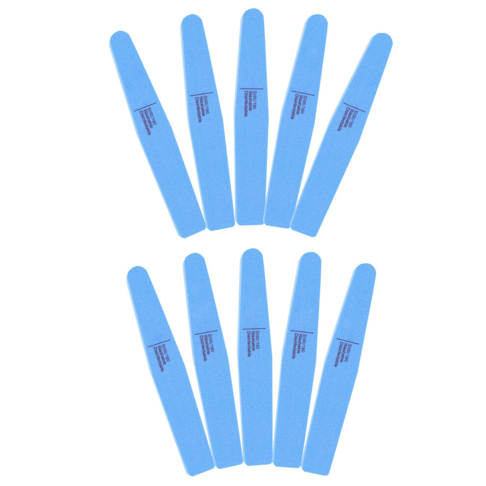 10pcs DoubleSided Nail Buffer Blocks Washable Sponge Files for Acrylic and Natural Nail Manicure