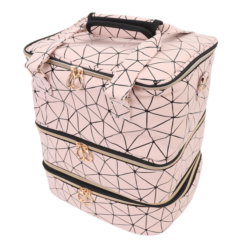 Nail Polish Organizer Bag Holds 84 Bottles, 3-Layer, 33x24x28cm
