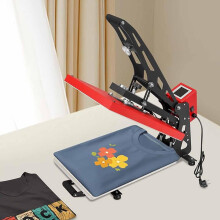 38x38cm Clamshell Heat Press with LCD Touch Screen, Magnetic AutoOpen and Adjustable Pressure for TShirts