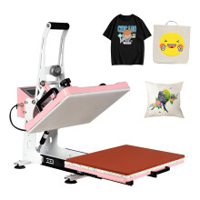 12x15 AutoOpen Clamshell Heat Press Machine 110V with Digital Control and SlideOut Base for TShirts