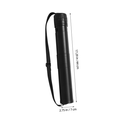 2pcs Adjustable Telescoping Art Supply Tube for Posters and Documents Compact Storage Graphite 1