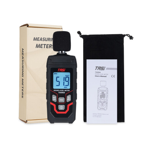 TA656A Sound Level Meter 30-130dB, 0.1dB Precision, Compact Design