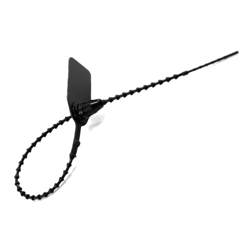 Black Numbered Security Zip Ties with Tamper Evident Seals and Serial Numbers for Fire Extinguishers 2