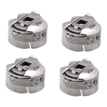 4pcs Durable Metal Sewing Machine Bobbin Case Set for Brother Singer Babylock