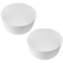 8 Inch Round Cake Dummy 2 Pcs Styrofoam Cake Base Reusable Foam Discs for Decorating Tiered Cakes