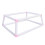 Double Layer Embroidery Hoop Stand with Secure Clamp Holder, Durable Plastic Cross Stitch Frame for Sewing Projects (Pink) 1