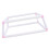 Double Layer Embroidery Hoop Stand with Secure Clamp Holder, Durable Plastic Cross Stitch Frame for Sewing Projects (Pink) 3