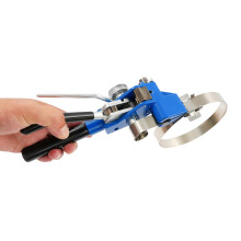 Heavy Duty Strapping Tool Kit with Ratchet Tensioner, 3/4 Inch Stainless Steel Banding Set for Industrial Packaging and Warehouses Red