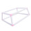 Double Layer Embroidery Hoop Stand with Secure Clamp Holder, Durable Plastic Cross Stitch Frame for Sewing Projects (Pink) 4
