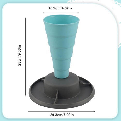 Foldable Piping Bag Holder with Stable Base for Cake and Cupcake Decorating Kitchen Use 2