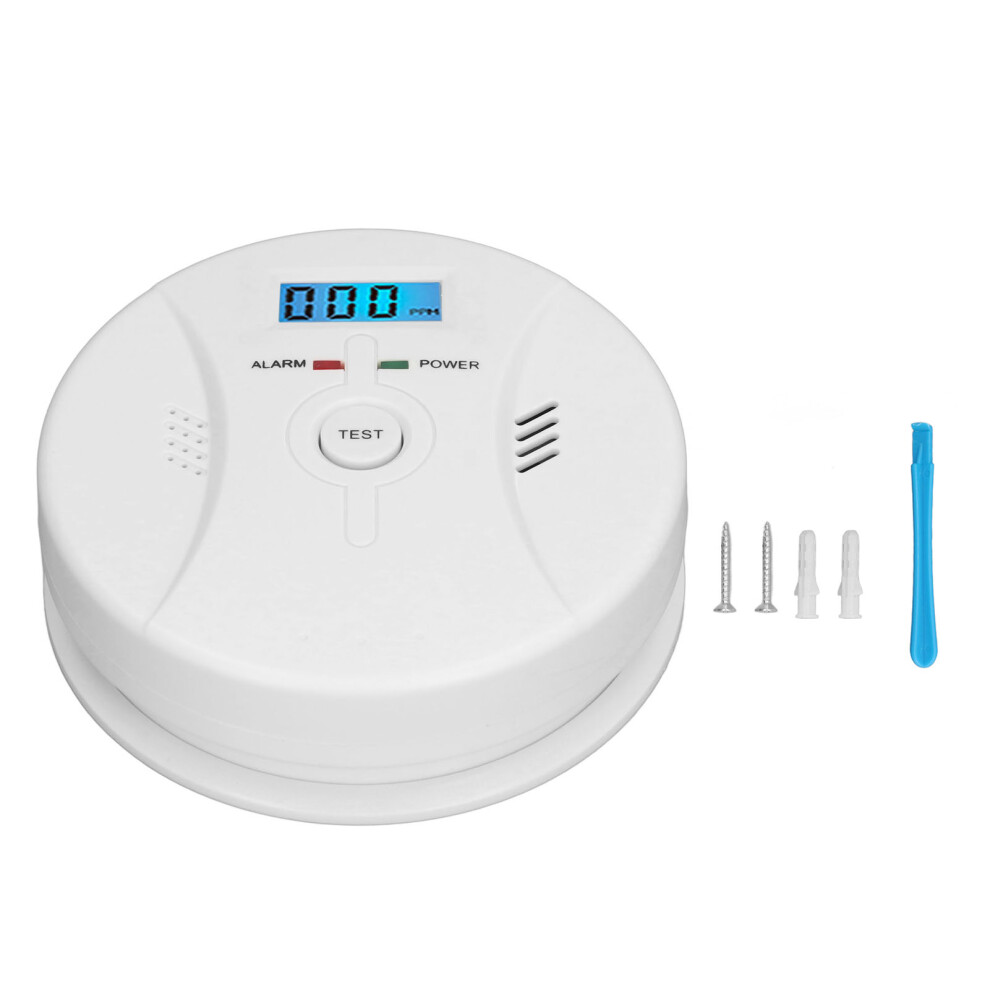 Led Screen Carbon Monoxide Detectors, Digital Display Smoke Detector Fast And Accurate Detection2in1co & Smoke Alarm With Light And Sound Alarm 9071309165494