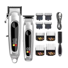 Mens Hair Clippers Set, Cordless Electric Trimmer with Speed Motor and LongLasting Battery