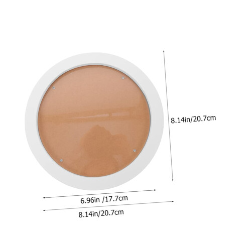 White Round Embroidery Hoop Frame Large Circular Cross Stitch Display Frame for Needlework Wall Decor 1