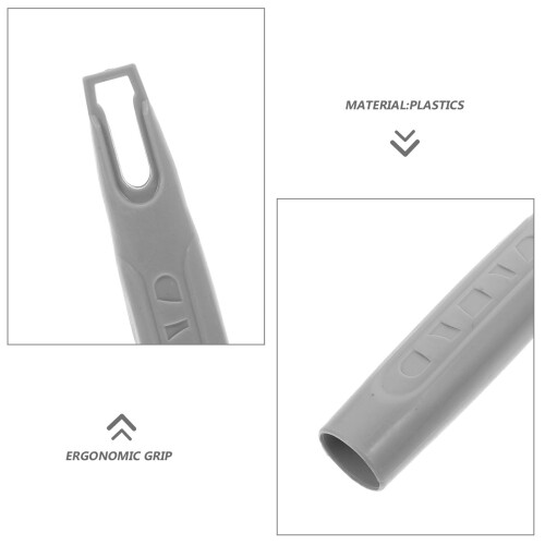 2Pcs 19mm Plastic Broom Handle Replacement with Ergonomic Grip and Universal Dustpan Compatibility 2