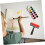 Red Rubber Printmaking Brayer with Ergonomic Detachable Handle for Even Ink Coverage and Crafting 3