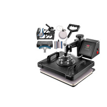 5 in 1 Heat Press Machine 15x15 Swing Away for T Shirts Mug Hat Plate, Precise Digital Control