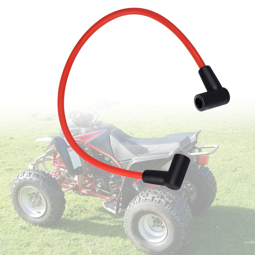Ignition Coil Wire 8.5Mm Hei Spark Output Low Resistance 90 Boot 18' For V8 Red 9455672123518
