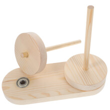 Wooden Yarn Holder Rotatable Thread Spool Rack Tangle Organizer for Knitting and Crochet