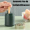 Automatic Toothpick Dispenser with OneHand Push Operation, Airtight Lid, Compact White Holder 2