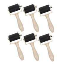 6pcs Printmaking Rollers for Kids with Smooth Ink Application and Easy Rolling for Embossing Crafts