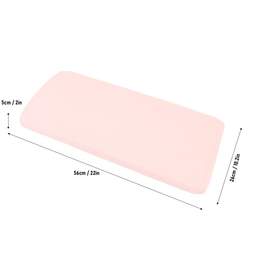 Cuscino lombare per dormire 56x26x5 cm Rosa Memory 1