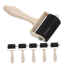 6pcs Printmaking Roller Set for Block Printing, Ink Painting and Embossing, Durable Art Brayer
