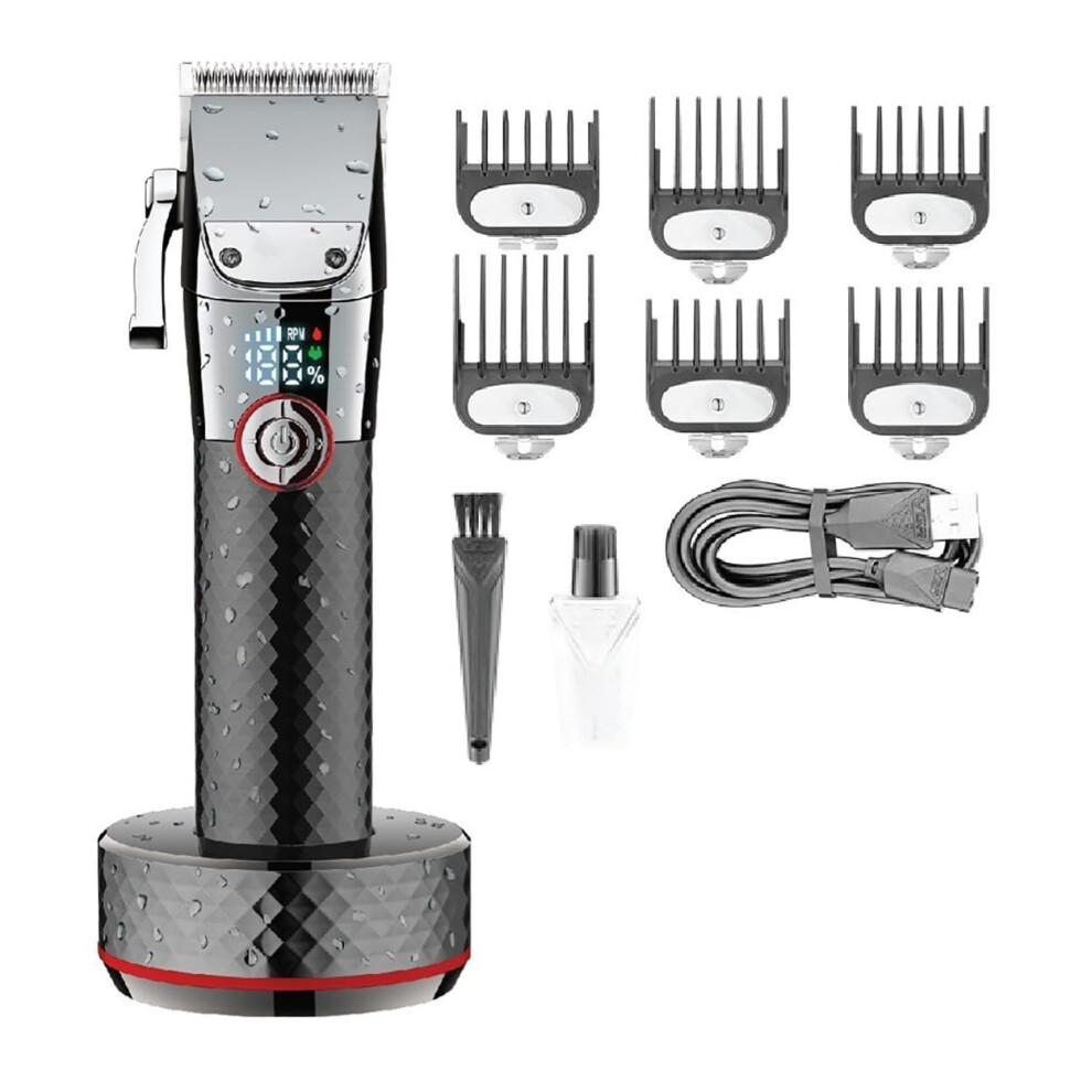 Hair Clippers for Men Cordless Professional Trimmer with Adjustable Taper Lever and LED Display