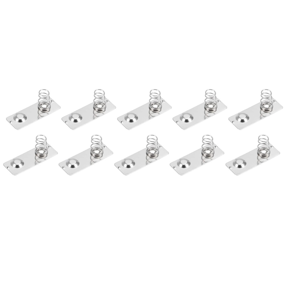 50 Pack Nickel Plated Aa Battery Spring Contact Plates Replacement For Enhanced Conductivity 9113335864054