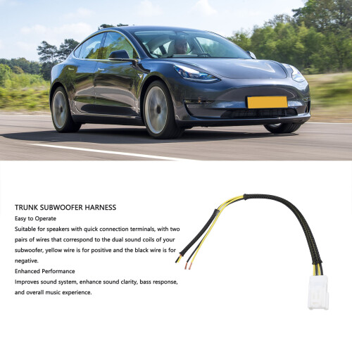 Trunk Subwoofer Wire Harness Plastic High Strength for Vehicle 2
