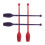 4Stk Rhythmic Gymnastics Sticks Aus PP in Bunt Für Training 10