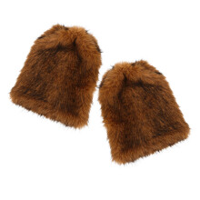 1Paar Felleffekt Beinstulpen Wikingerstil, Warm, Unisex Kostümzubehör