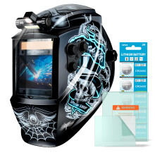 Auto Darkening Welding Helmet True Color Large View Solar Powered Mask with 4 Arc Sensors LD14