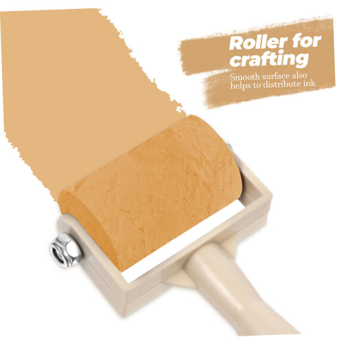 5pcs Printmaking Brayer Roller Set for Ink and Paint, Smooth Application, Ergonomic Grip 2