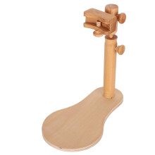 Adjustable Wooden Embroidery Hoop Stand for Needlework and DIY Crafts, Stable Cross Stitch Frame Holder