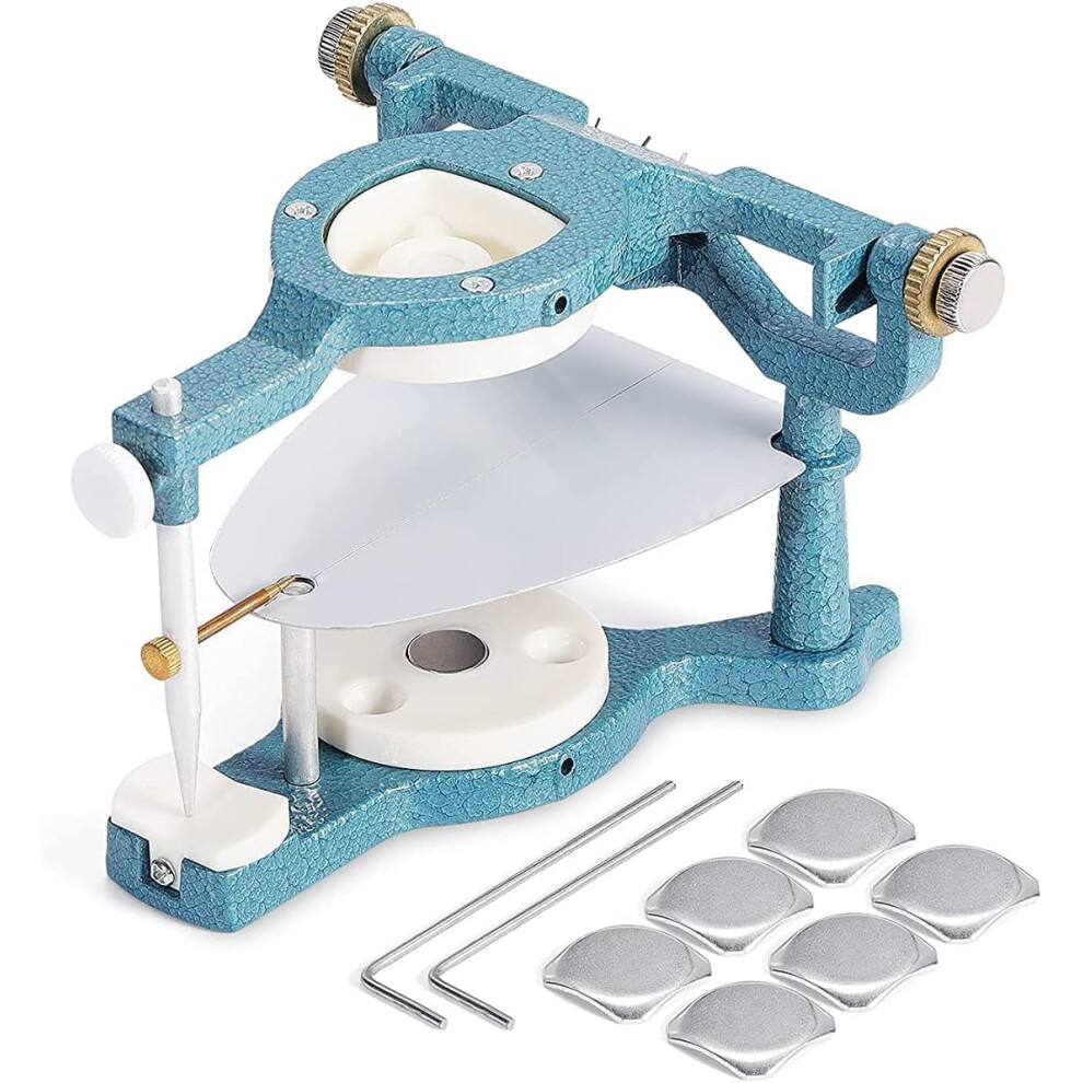 Dental Magnetic Articulator Zinc Alloy Adjustable JT02 for Exact Denture Positioning Laboratory Use