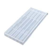 Drill Bit Storage Box with Clear Lid, Durable Compact Organizer for Small Parts and Accessories 14.3cmx6.4cm