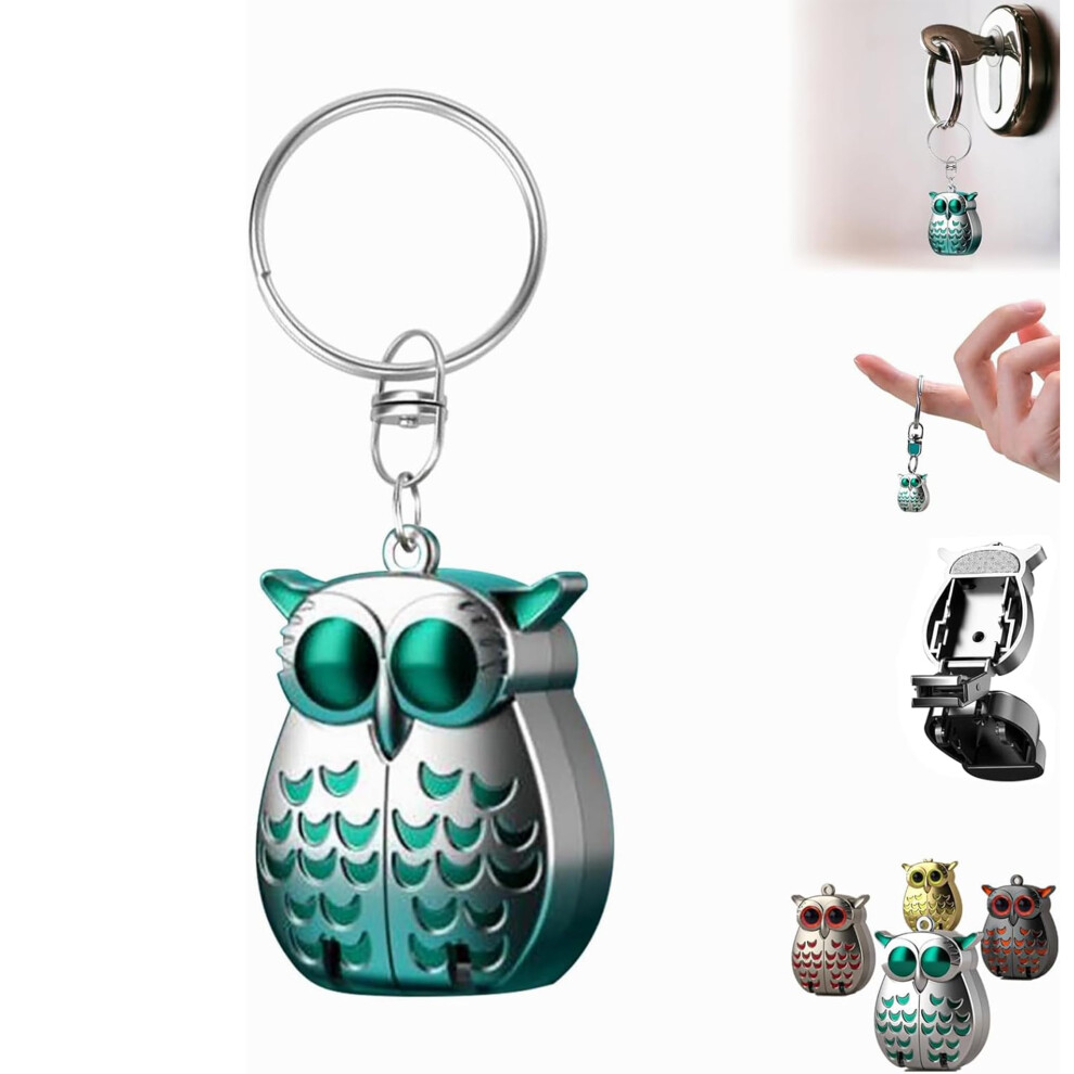 Owl Design Portable Nail Clipper with AntiSlip Grip, Folding Keychain for Thick Nails