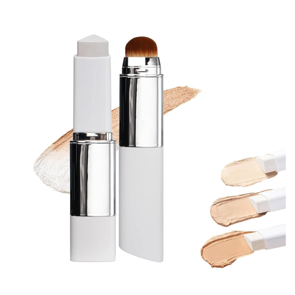Color Changing Foundation Stick with Concealer and Primer, Lightweight Hydrating 3in1 Makeup