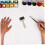 6pcs Printmaking Roller Set with Ergonomic Grip for Smooth Ink Application and Art Projects 3