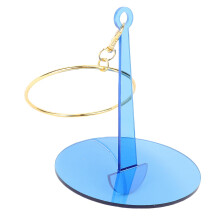 Yarn Holder with 360 Smooth Rotation, Wearable Wrist Design, Acrylic for Knitting and Crochet (Blue)