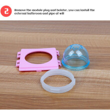 Hamster Tubes Set Transparent Cage Tunnel Track Connector DIY Toy 20cm