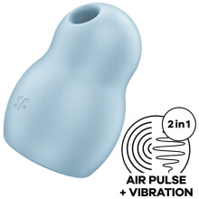 Stimulateur féminin - Satisfyer - Pro To Go 1 - Bleu - Silicone médical - Rechargeable USB