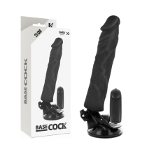 BASECOCK - REALISTIC VIBRATOR REMOTE CONTROL FLESH 21 CM -O- 4 CM TALLA 1