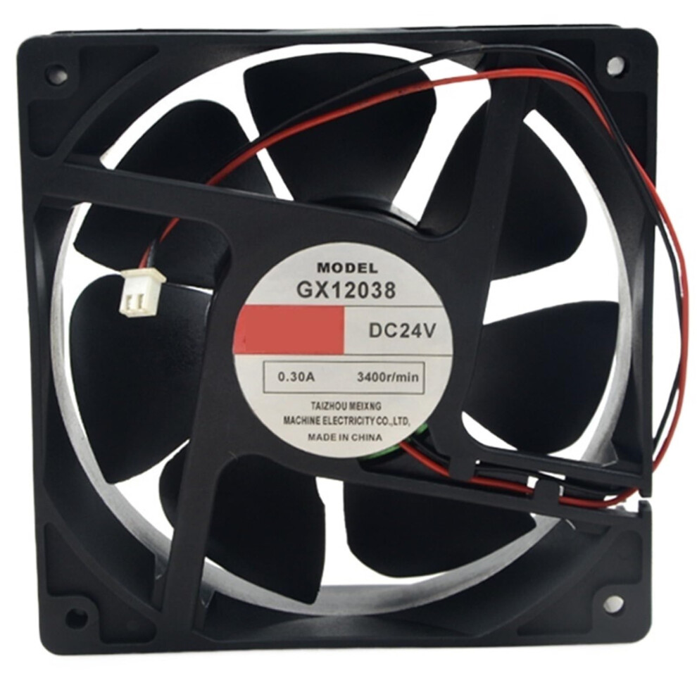 120Mm 24V Cooling Fan 3400Rpm Speed Airflow Low Noise Dc Brushless Gx12038 9092120600568