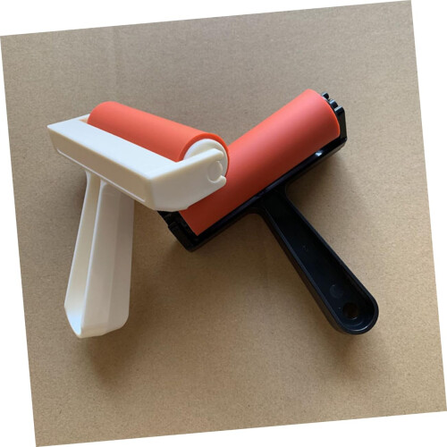Small Brayer Printmaking Roller Set for Even Ink Coverage, Ergonomic Grip, MultiCraft Use 2