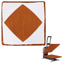 15x15 Heat Press Platen Cover, HeatResistant Nonstick Wrap for Sublimation, Easy SlipOn Fit