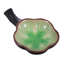 Chinese Calligraphy Brush Holder with Ceramic Ink Dish, Flower Design for Artists and Painting Practice