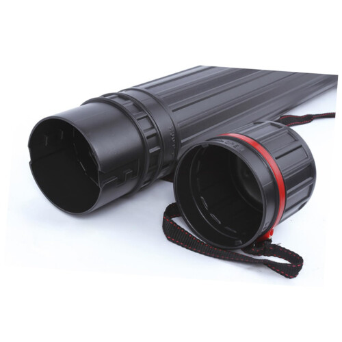 Poster Tube with Adjustable Telescoping Length for Artwork and Documents, ImpactResistant Black 2