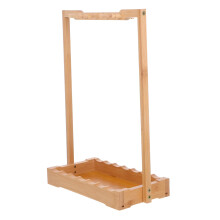 Vintage Wooden Calligraphy Brush Holder with Stable Protection and Traditional Chinese Desk Display