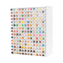 Marker Storage Organizer for 180 Markers, Vertical PVC Holder Rack for Brush Pens and Color Pencils